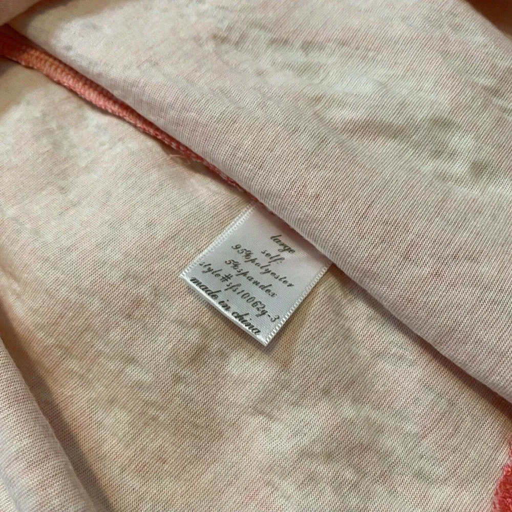 Blue Rain Francescas Pink Tan Floral Lace Casual Skirt Size Large NWT - Picture 5 of 6